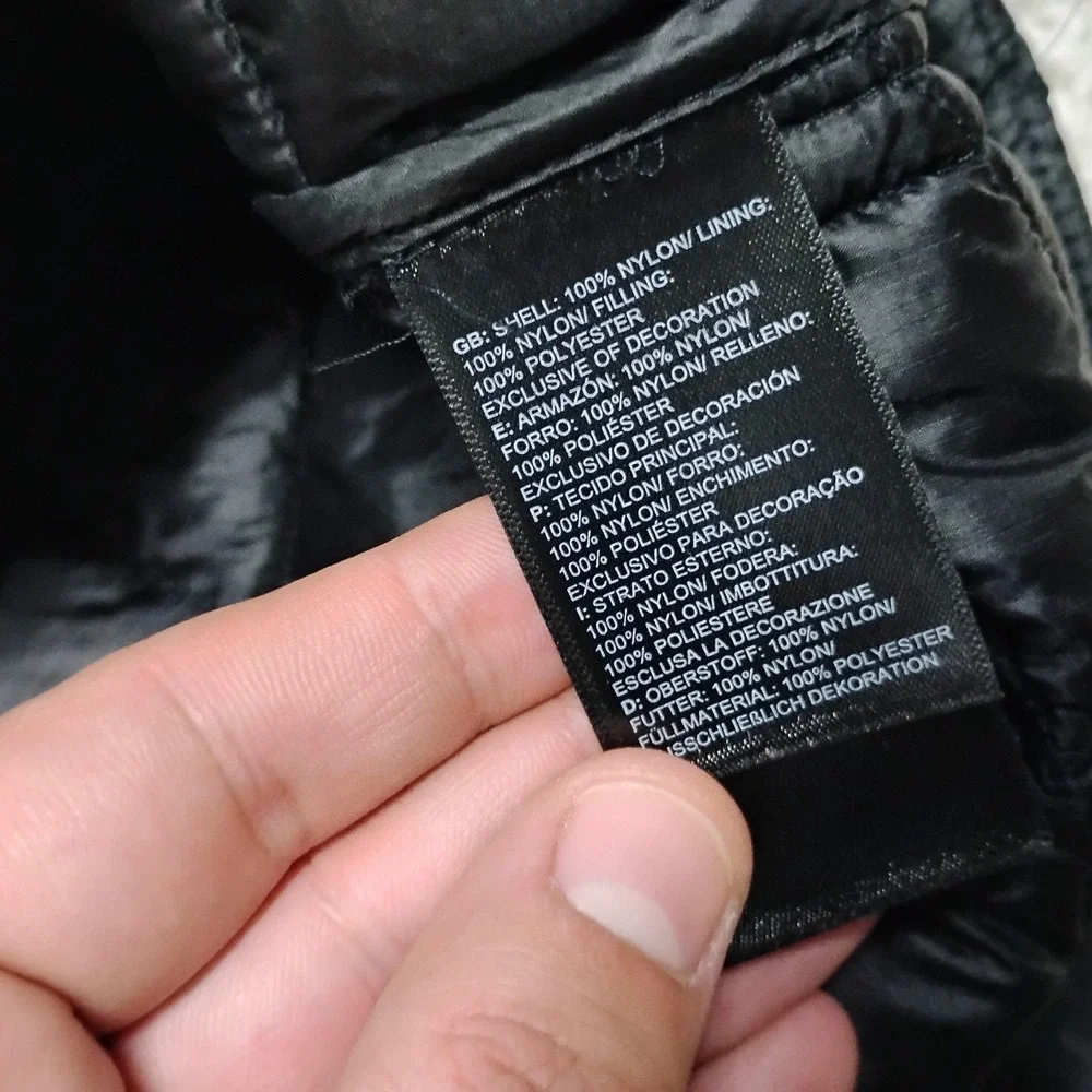 The North Face ThermoBall Eco Vest Mens XL Black Puffer Hiking Camp Lightweight
